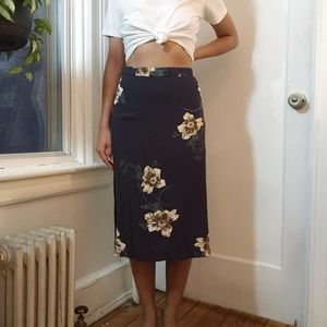 Free People Floral Print Skirt